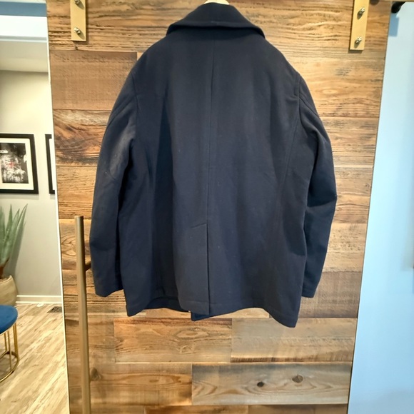 Todd Snyder 100% CASHMERE & WOOL Navy Blue Peacoat NWT - Picture 4 of 14